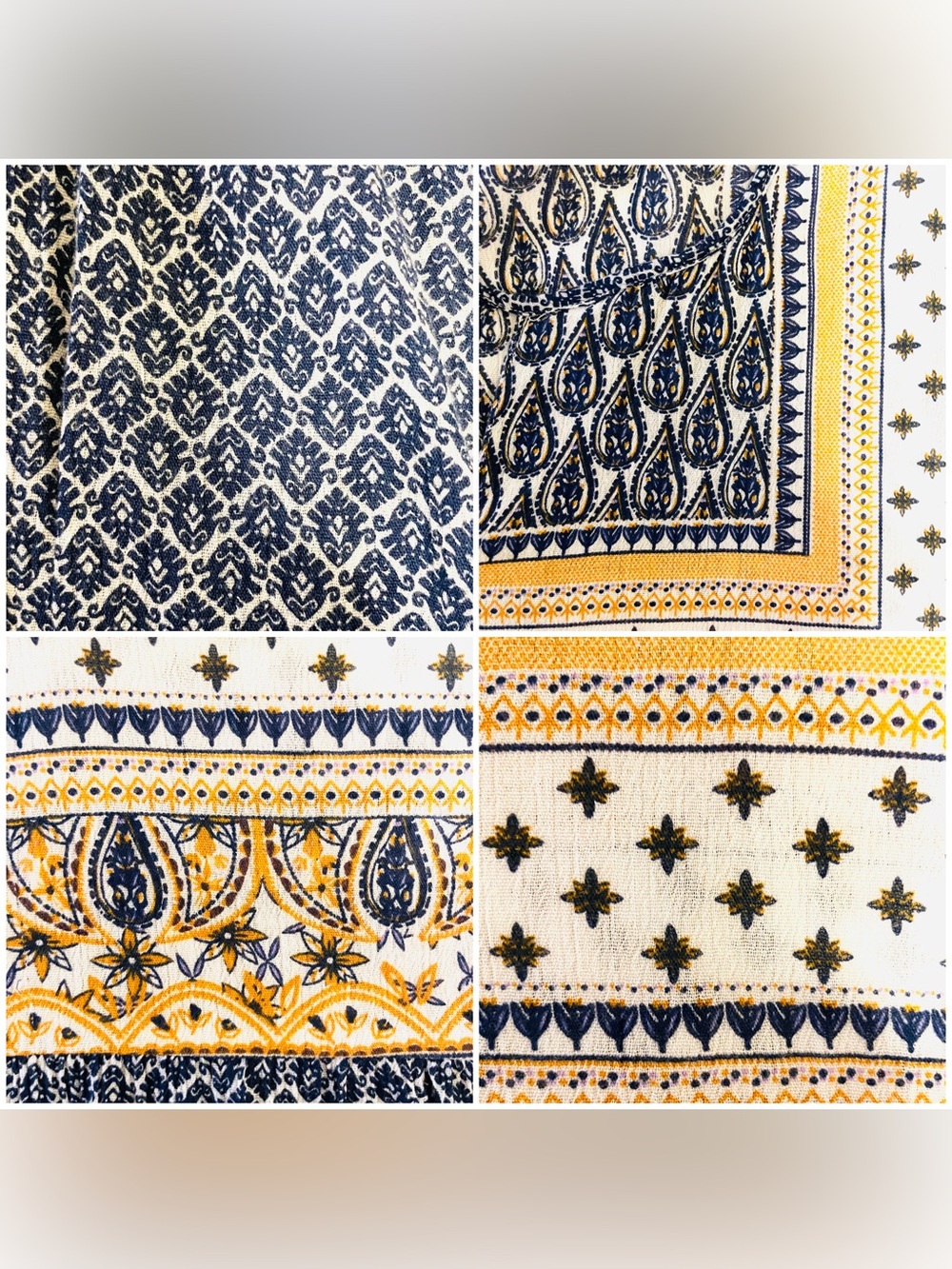 New Directions Boho Print Long-Sleeve Peasant Top P/L - Picture 9 of 16